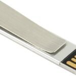 Metal Clip 4GB USB Flash Drive, Silver